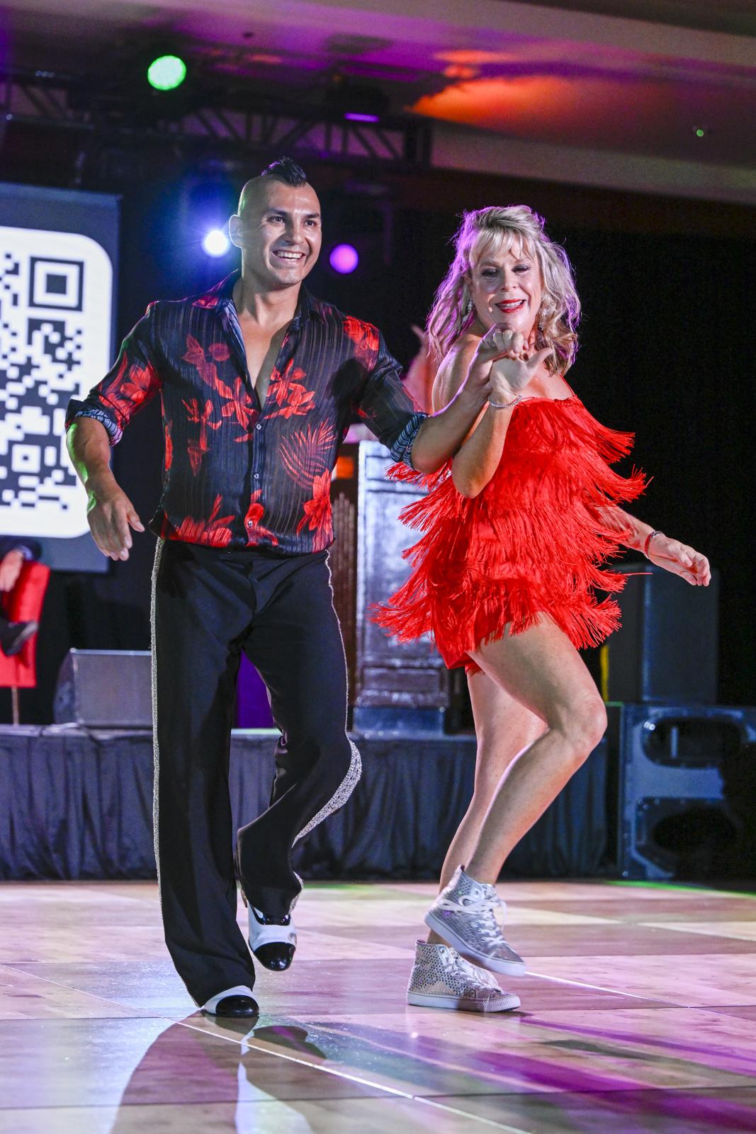 Two dancers at the Annual Dancing for Our Stars Gala