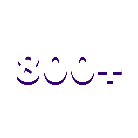 800+