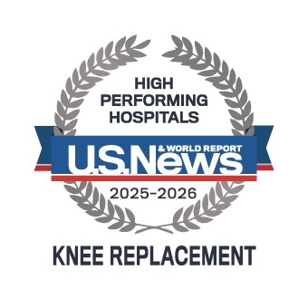 US News High Performing Knee Replacement 2025 award #2
