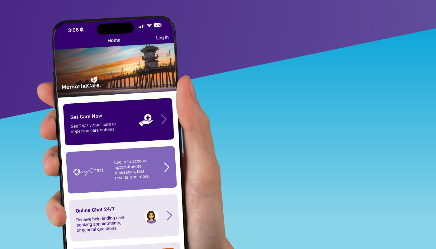 Slide Art-MemorialCare App Log-in Page