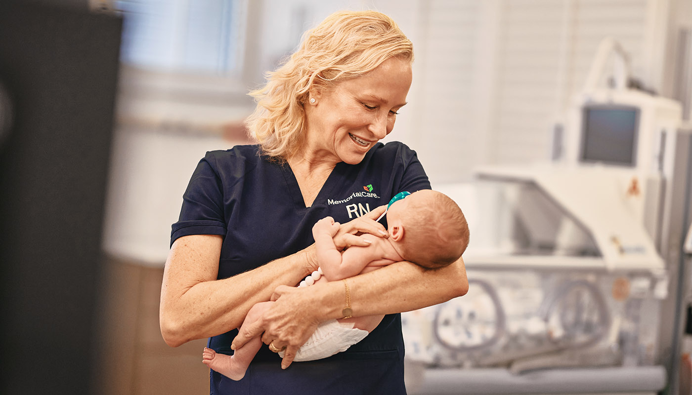 Nurse with baby