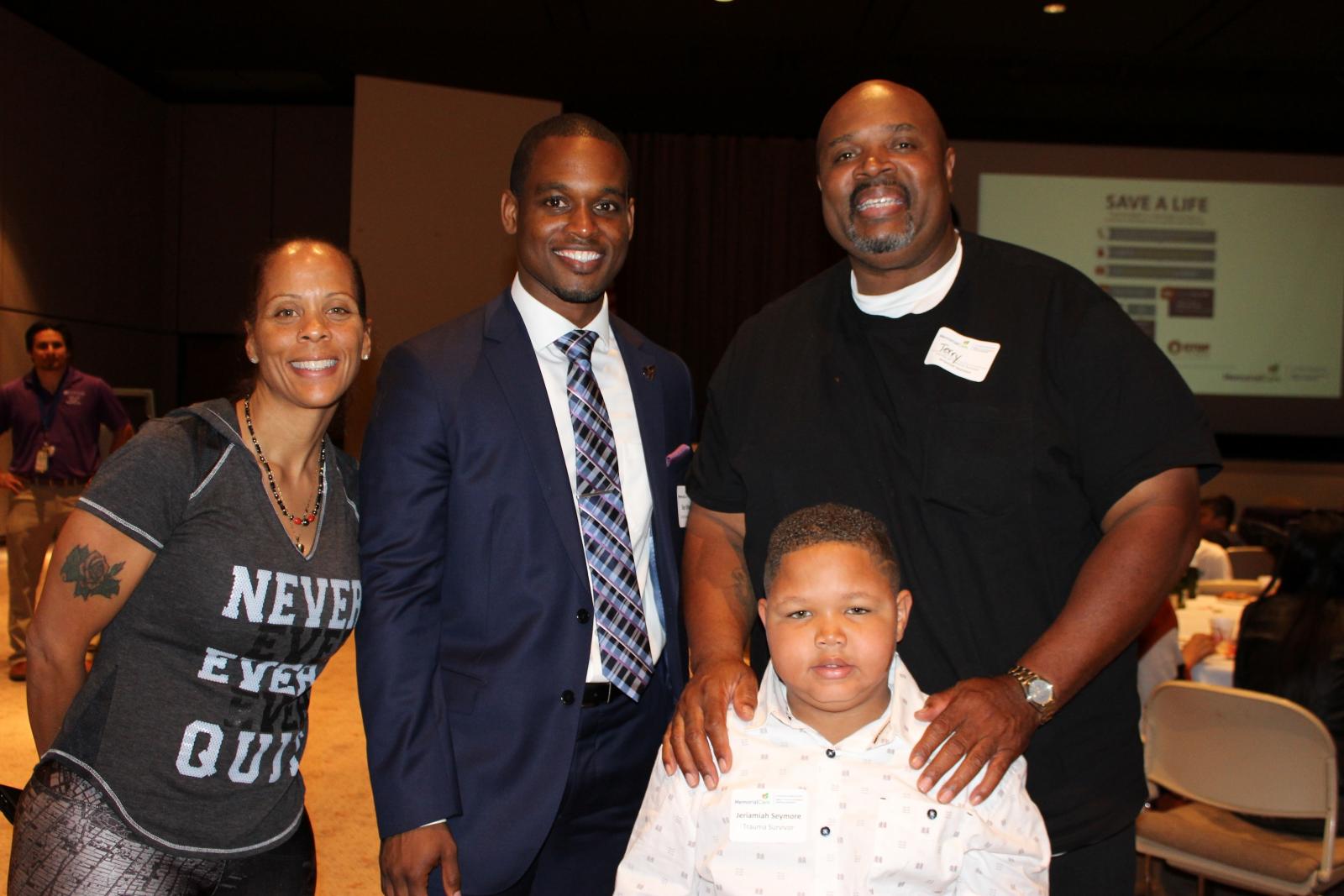 Image from a reunion of trauma survivors - Jeremiah and his family