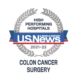 US News & World Report Award 2021 - Colon Cancer Surgery