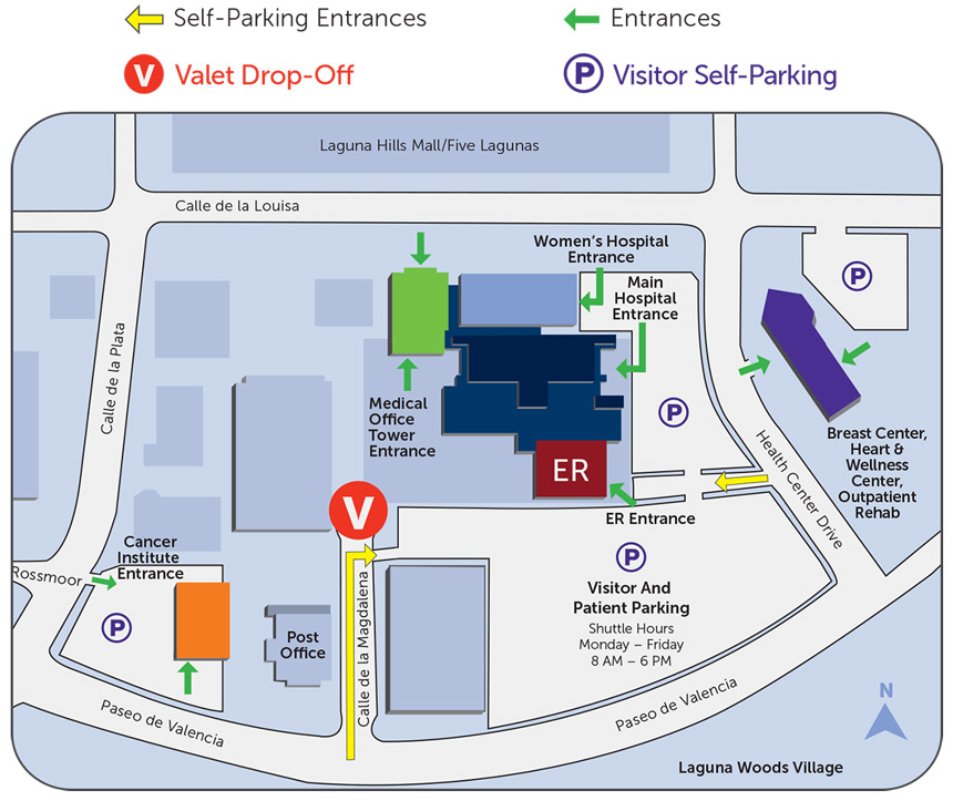 Saddleback Medical Center Campus Map