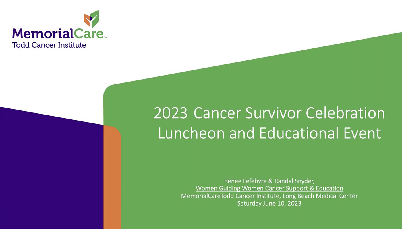 Todd Cancer Institute - 2023 Cancer Survivors Luncheon video