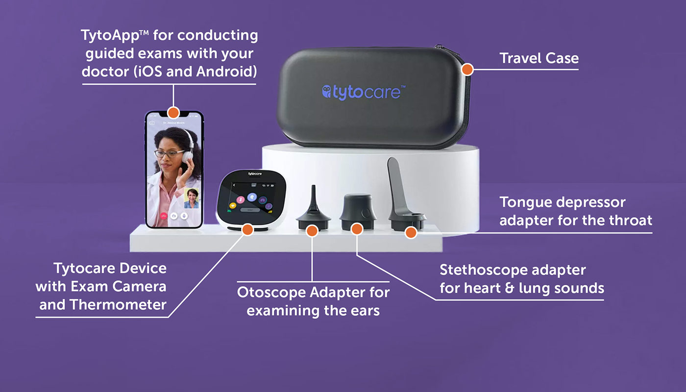 A comprehensive kit to enhance your virtual care experience. See what’s in the kit.